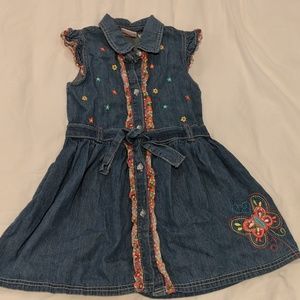 Denim dress girls size 6